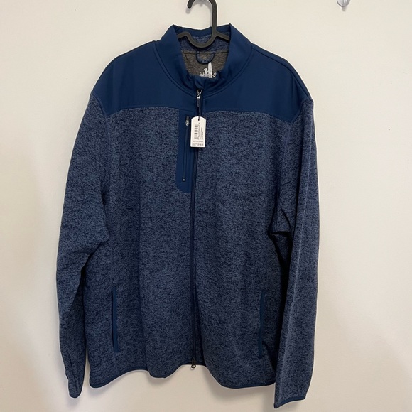 Johnnie O Arlo Blue Zip Up NWT XXL